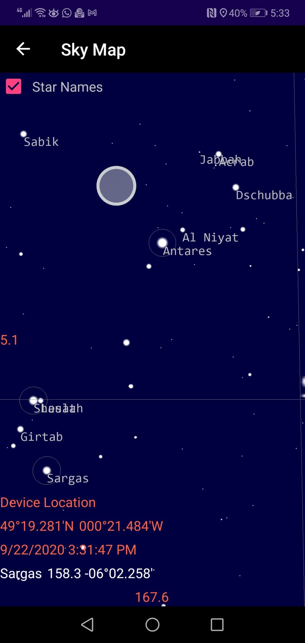 Almicantarat Celestial Navigation App